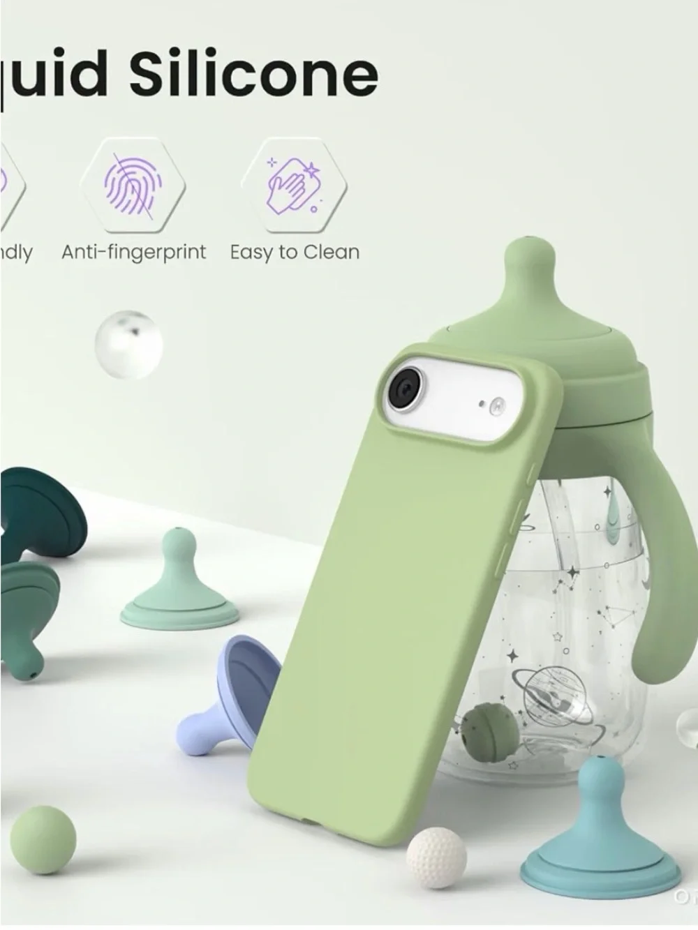 ORNARTO for iPhone Air Case 6.5 Slim Protective Phone Case - Light Green